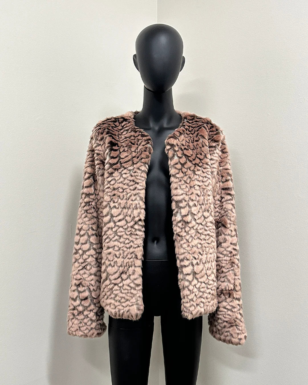 *One Of A Kind* Faux Fur Bomber Jacket | Mermaid - Medium