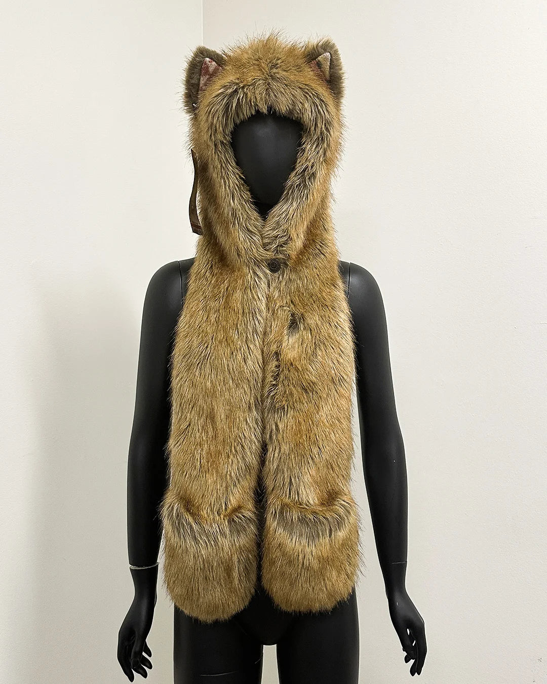 *Last Stock* C.E. Faux Fur SpiritHood | Coyote Italy