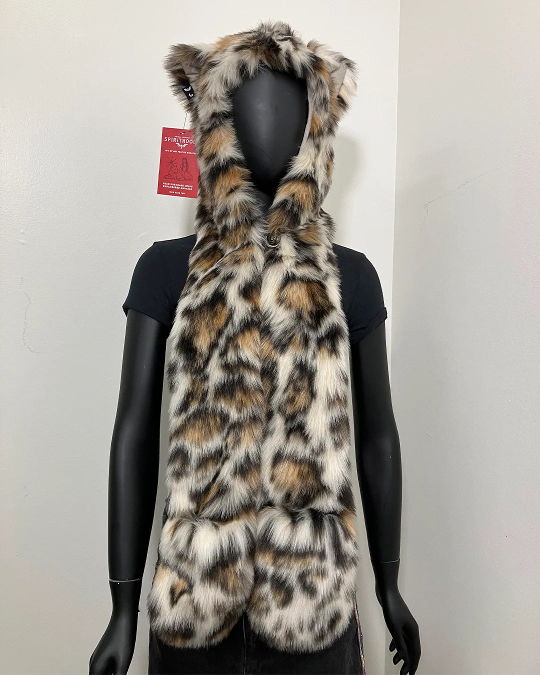 *Sample* C.E. Faux Fur SpiritHood | Clouded Leopard #1