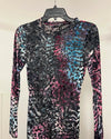 *One Of A Kind / Prototype* Burnout Velvet Full Bodysuit | Midnight Tigress - SMALL