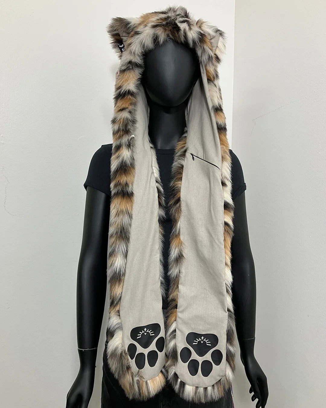 *Sample* C.E. Faux Fur SpiritHood | Clouded Leopard #1