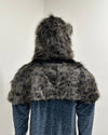 *Last stock* Classic Faux Fur Animal Velvet Onesie | Black Panther - Small