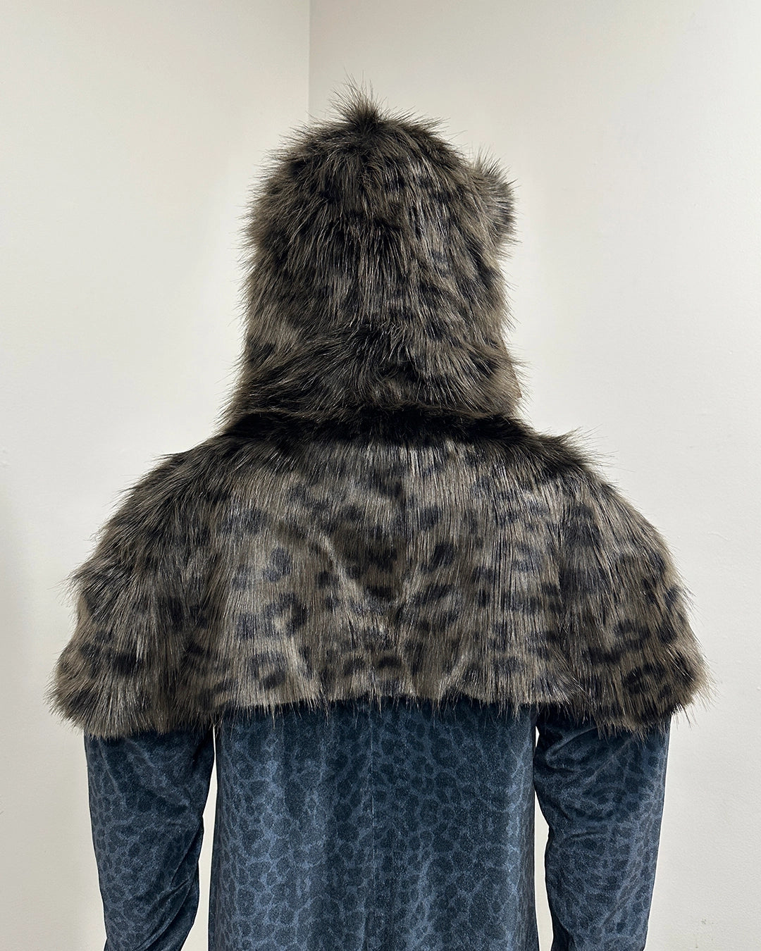 *Last stock* Classic Faux Fur Animal Velvet Onesie | Black Panther - Small