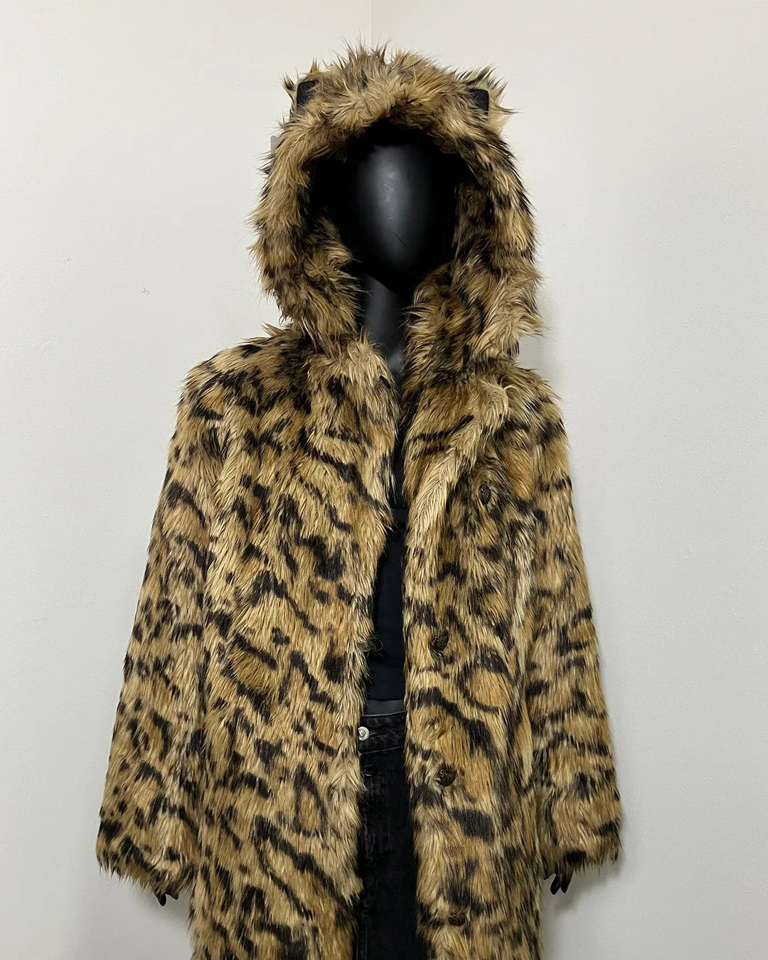 *Almost Purfect* C.E. Classic Faux Fur Coat | Javan Leopard - MEDIUM