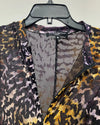 *One Of A Kind / Prototype* Pearl Gold  Burnout Tiger Long Sleeve Full Bodysuit - SMALL