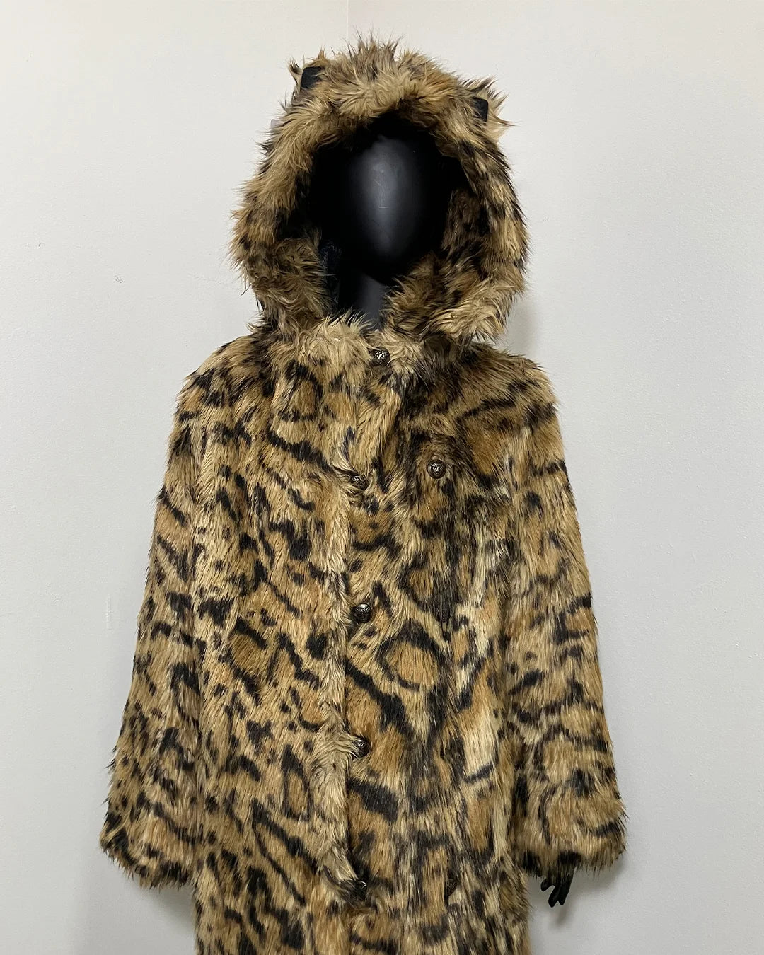 *Almost Purfect* C.E. Classic Faux Fur Coat | Javan Leopard - MEDIUM