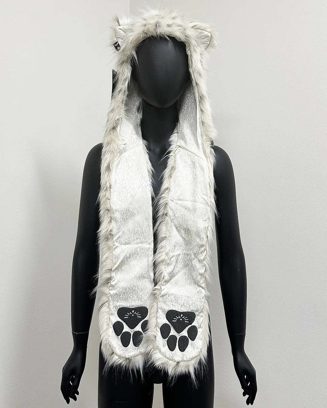 *Almost Purfect* C.E Faux Fur SpiritHood | Baby Snow Leopard