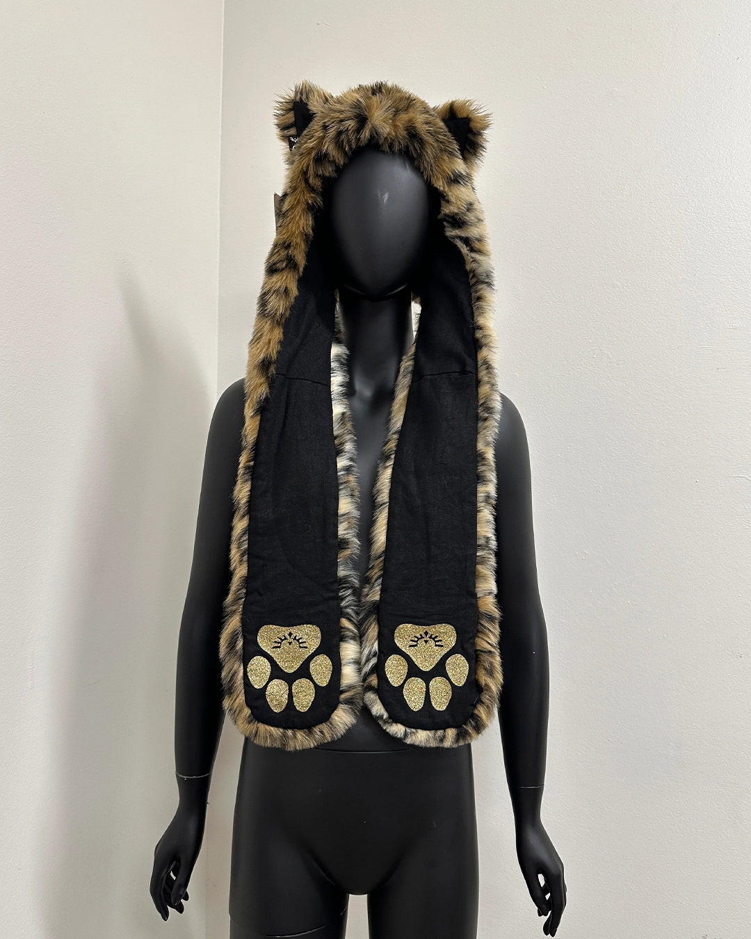 *Last Stock* Kids Faux Fur SpiritHood | Leopard