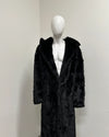 *Sample* Classic Long Faux Fur Coat | Black Panther - XXLarge