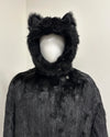 *Sample* Classic Long Faux Fur Coat | Black Panther - XXLarge