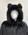 *Sample* Classic Long Faux Fur Coat | Black Panther - XXLarge