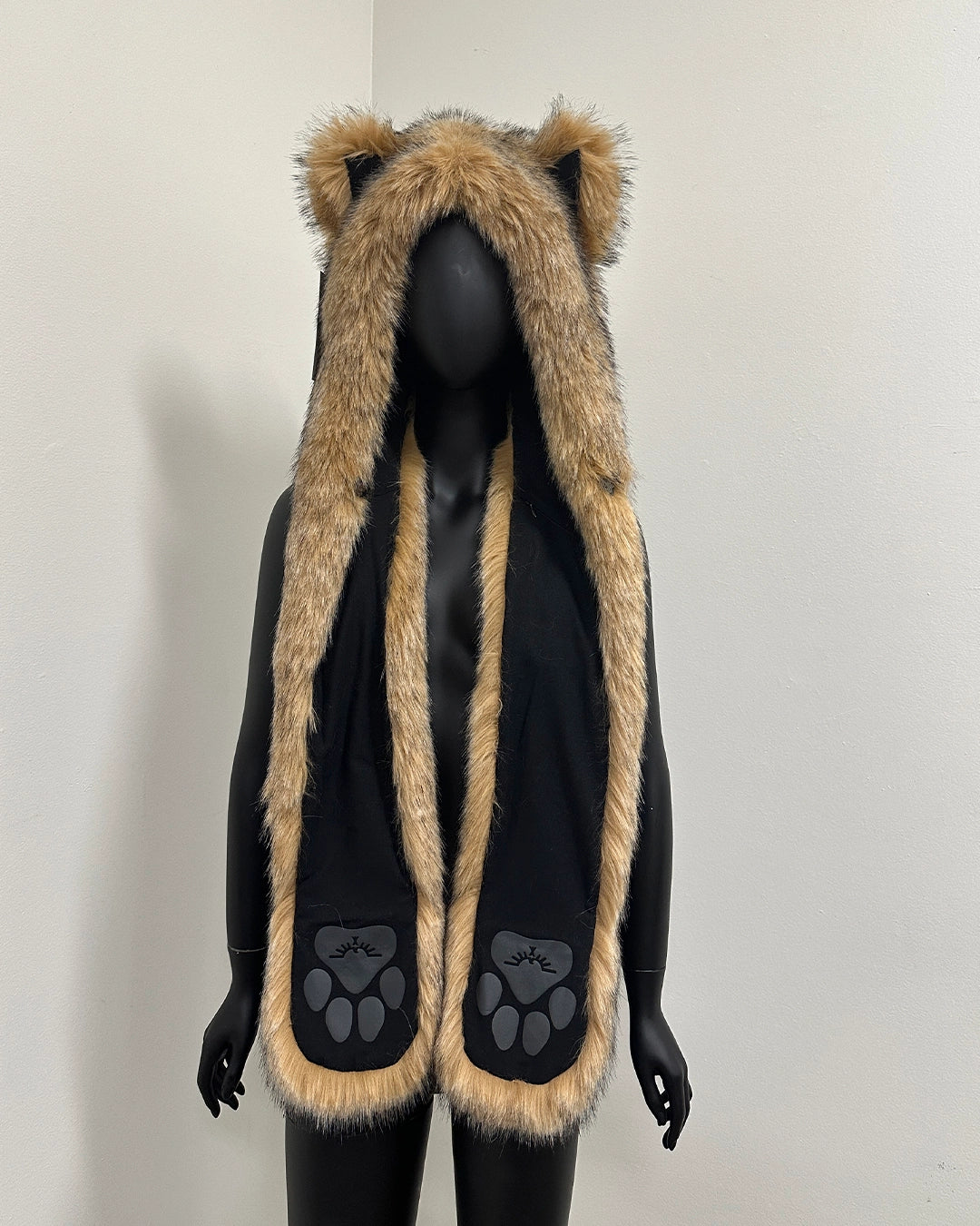 *One Of A Kind* Coyote Luxe Collector Edition Faux Fur SpiritHood