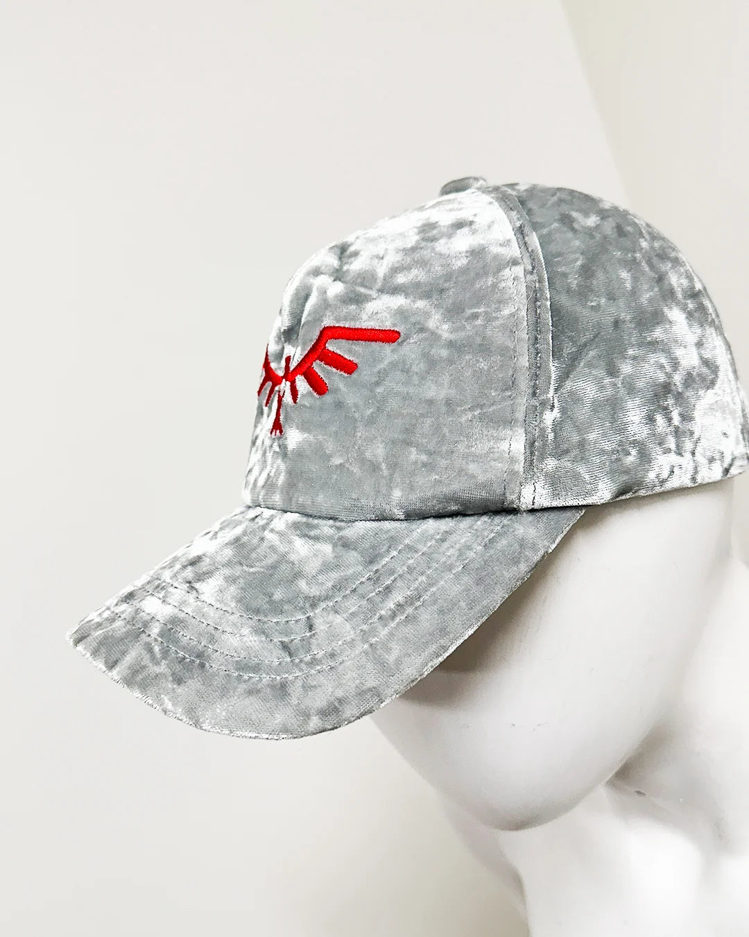 *Sample* Light Grey Velvet Baseball Hat | Phoenix