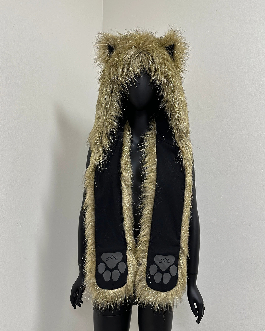*Last Stock* Collector Edition Faux Fur SpiritHood | Glitter Sun Wolf