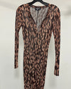 *One Of A Kind / Prototype* Copper Leopard Mesh Full Bodysuit - SMALL