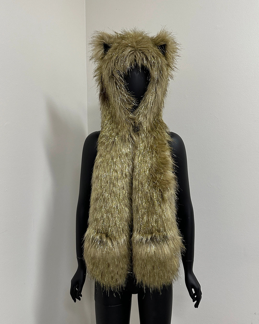 *Last Stock* Collector Edition Faux Fur SpiritHood | Glitter Sun Wolf
