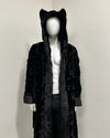 *Sample* Classic Faux Fur Style Robe 1 | Black Panther - Medium