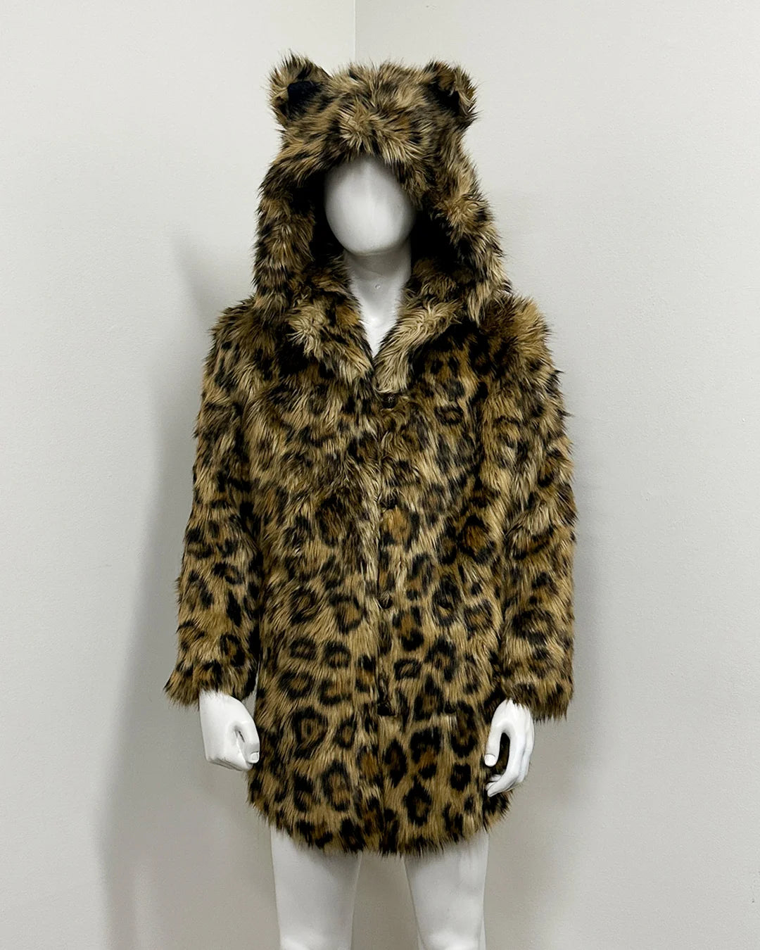*Almost Purfect* Classic Faux Fur Coat | Javan Leopard - Medium