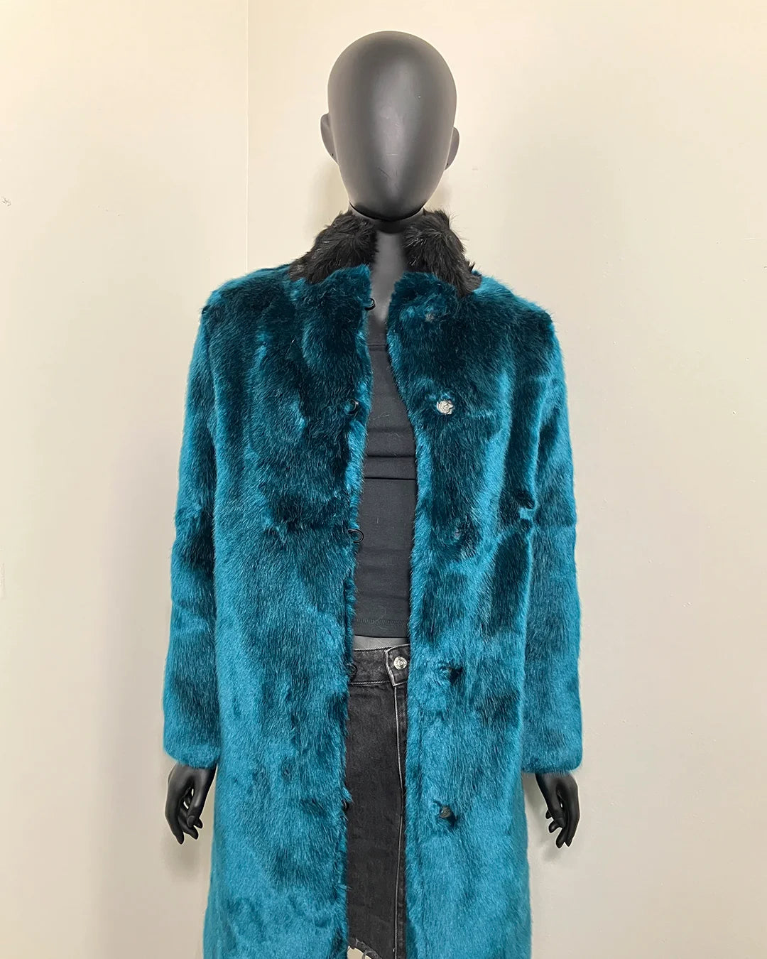 *Last Stock* Long Luxe Faux Fur Coat | Royal Wolf - XX-SMALL