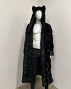 *Sample* Classic Faux Fur Style Robe 1 | Black Panther - Medium