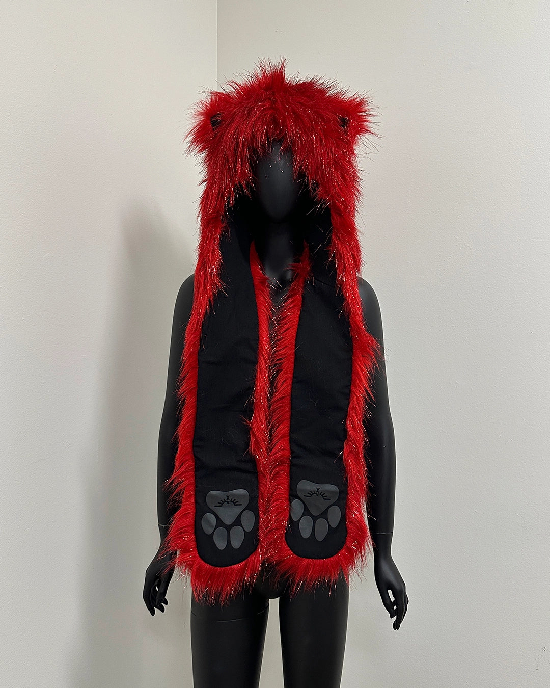*Last Stock* Collector Edition Faux Fur Hood | Glitter Love Cat