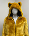 *Sample* Luxe Classic Faux Fur Bomber Jacket | Golden Wolf - Large