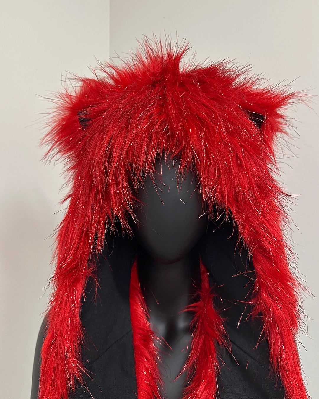 *Last Stock* Collector Edition Faux Fur Hood | Glitter Love Cat