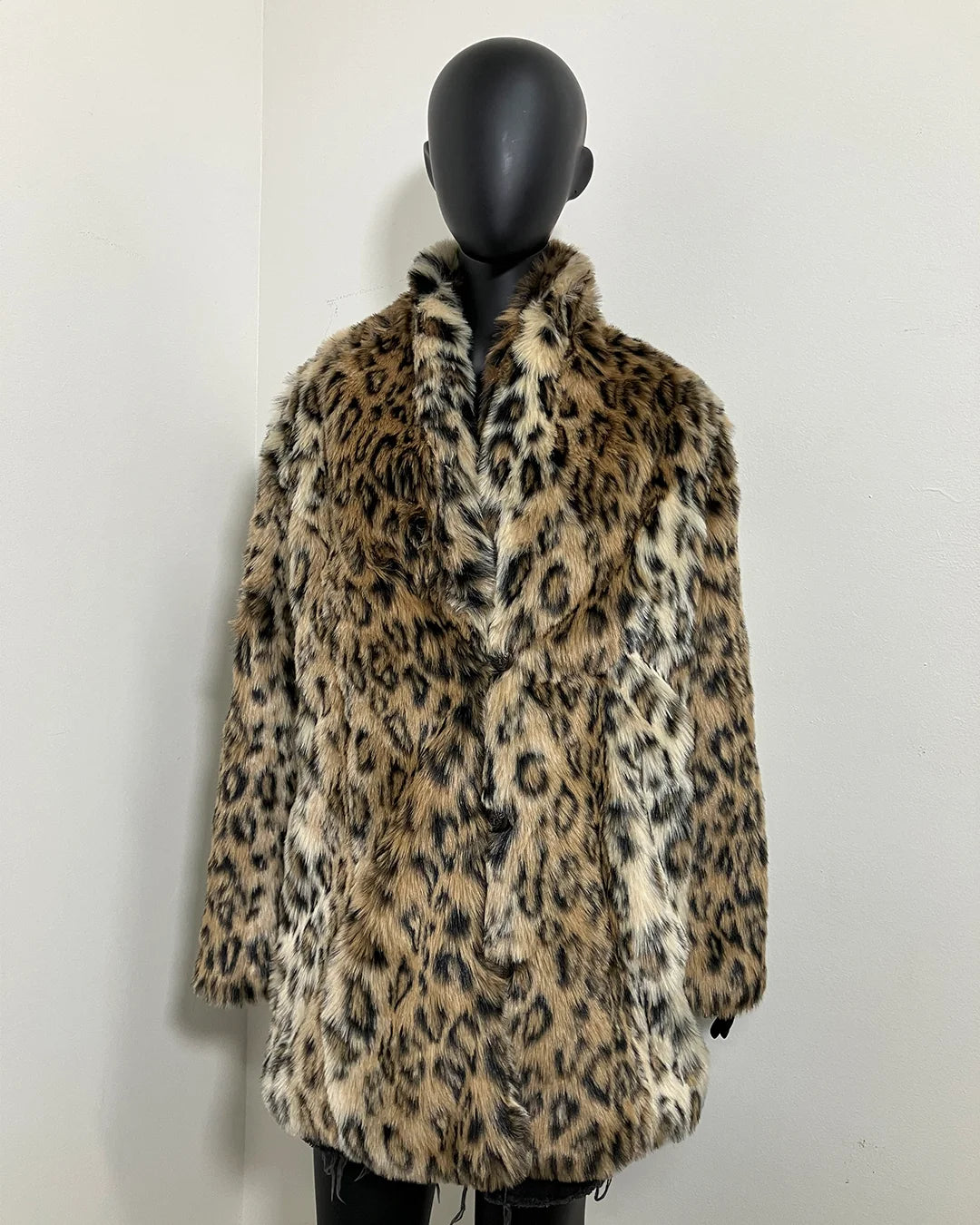 *Last Stock* C.E. Faux Fur Coat | Leopard - SMALL