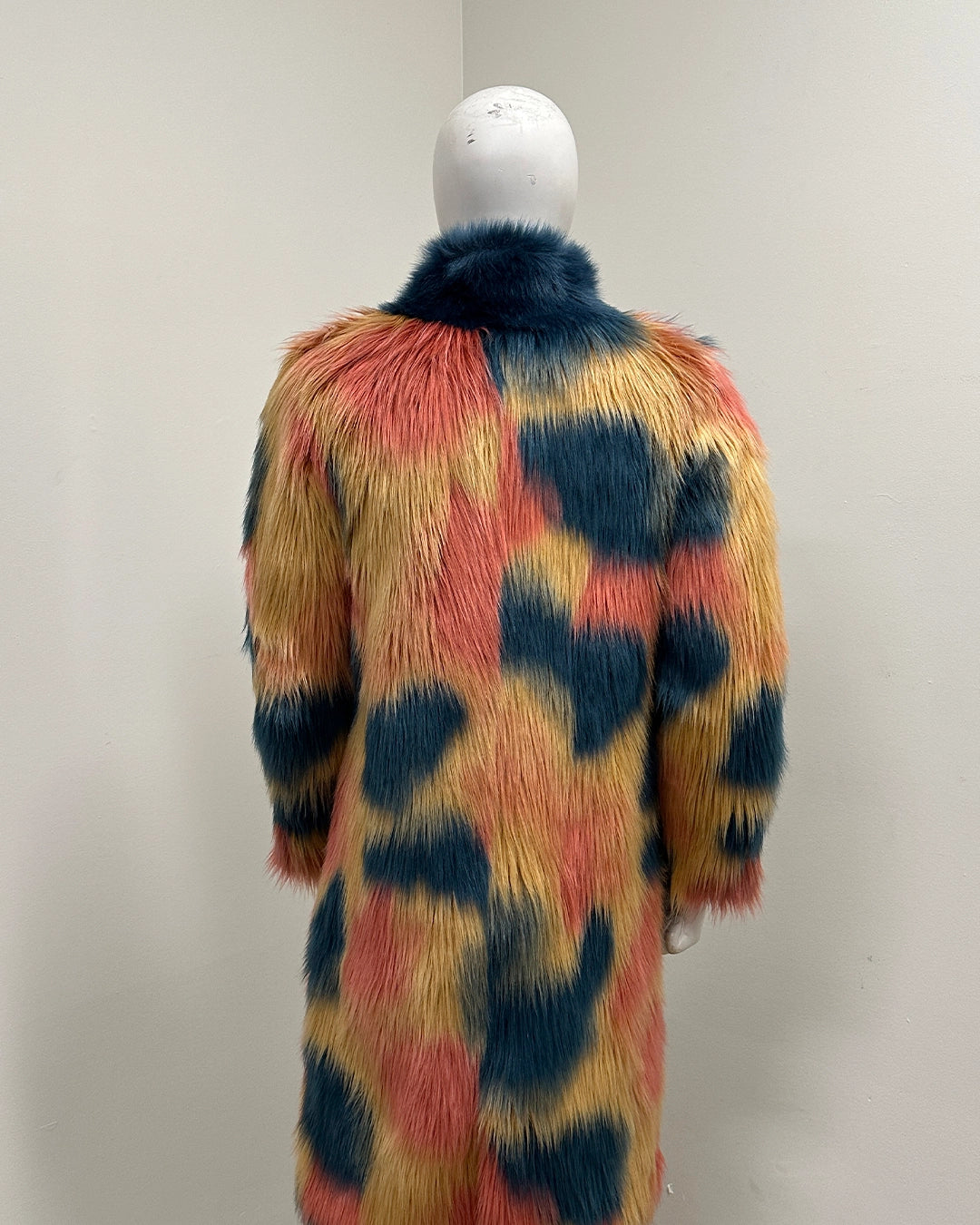 *One Of A Kind* Faux Fur Calf Coat | American Swallow - Medium