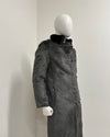 *Sample* Long Faux Fur Coat | Grey Fox - Medium