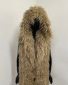 *Last Stock* Tan Alpaca Faux Fur Vest -Medium