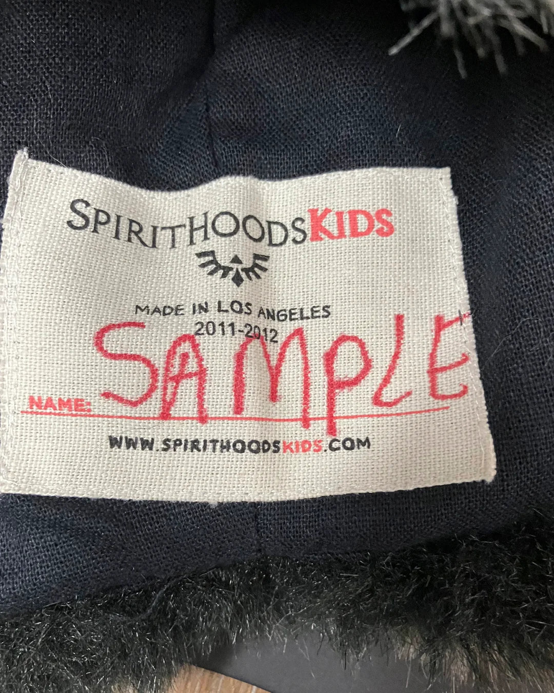 *Sample* OG Kids Faux Fur SpiritHood | Grey Wolf