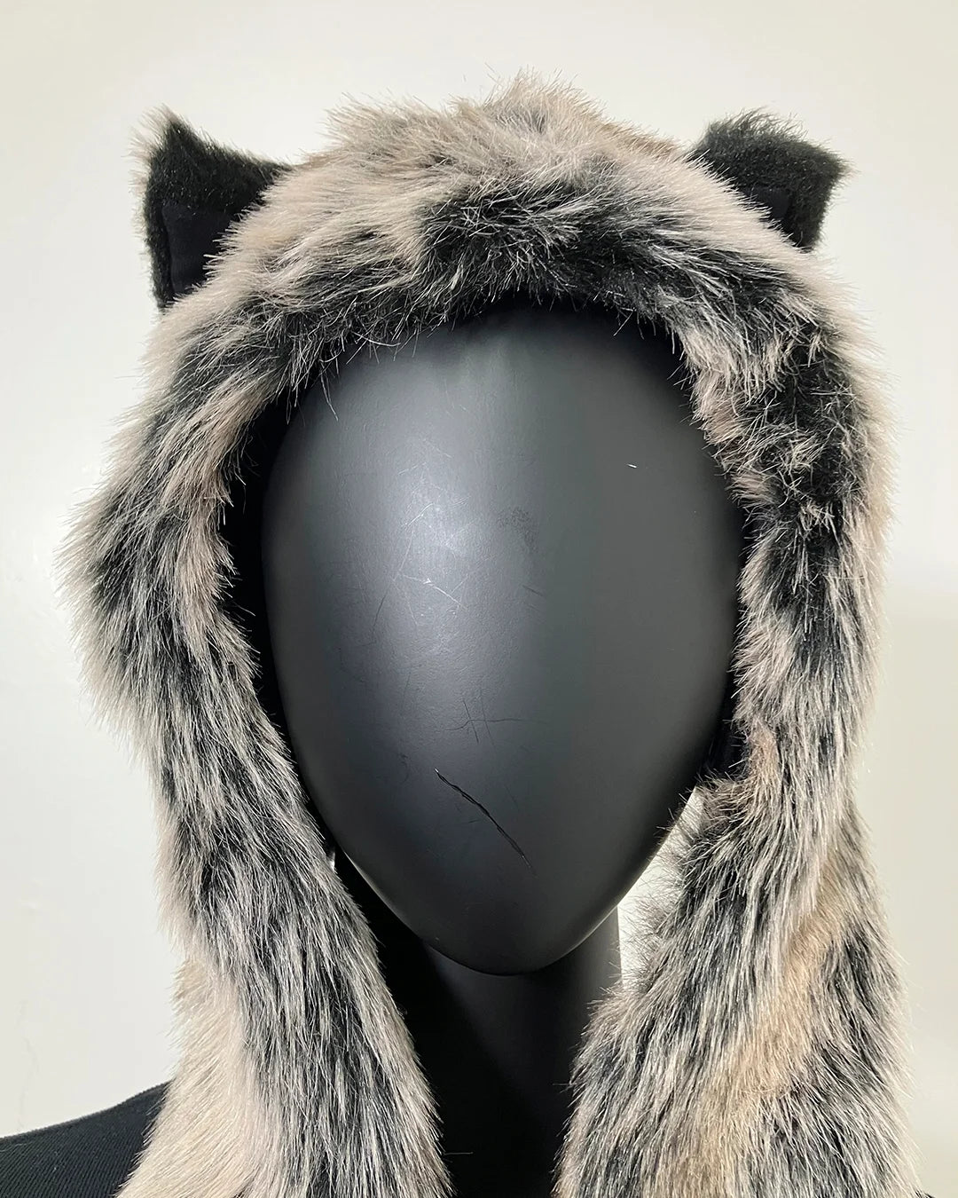 *Sample* OG Kids Faux Fur SpiritHood | Grey Wolf