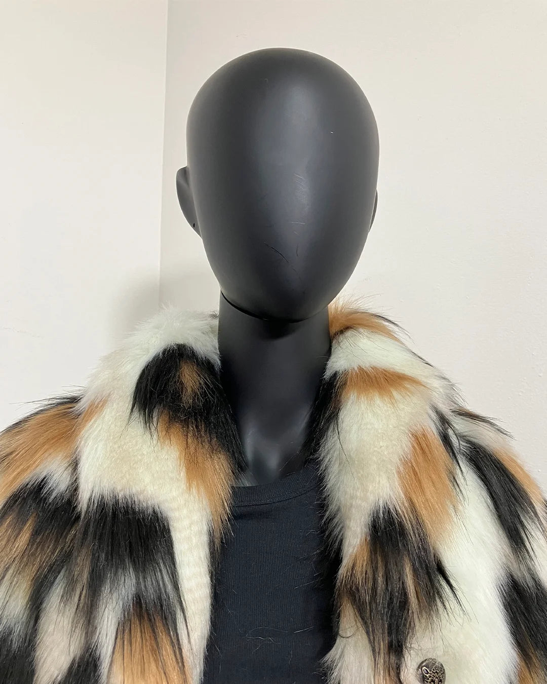 *Almost Purfect* Faux Fur Coat | Manx Cat - SMALL