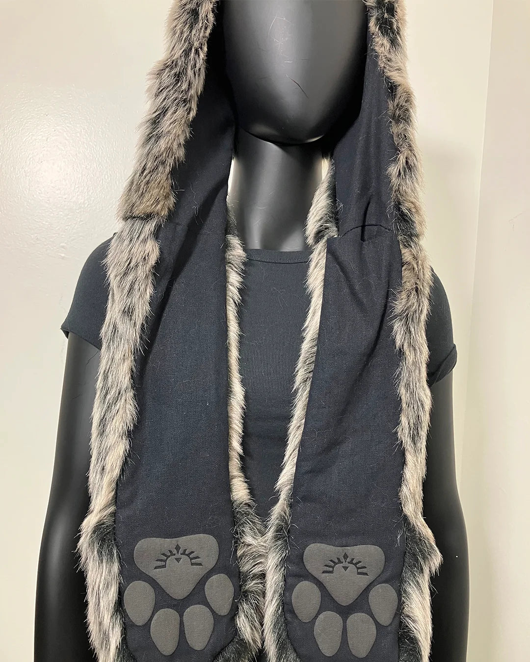 *Sample* OG Kids Faux Fur SpiritHood | Grey Wolf