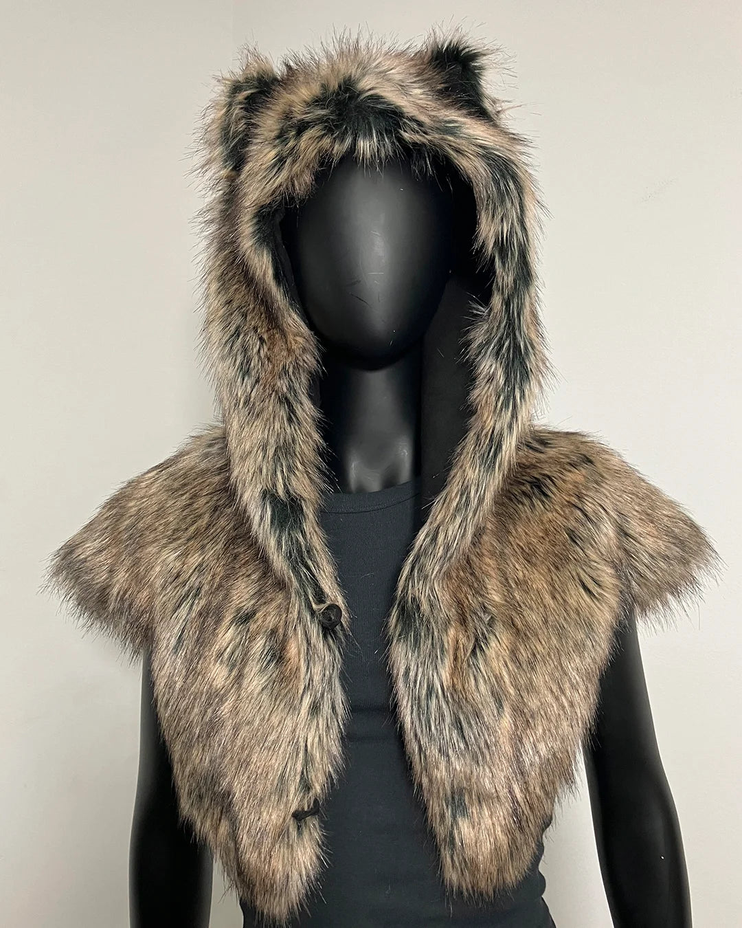 *Almost Purfect* Dire Wolf Faux Fur Shawl
