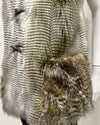 *Last Stock* Hooded Faux Fur Vest | Alaskan Hawk - Large