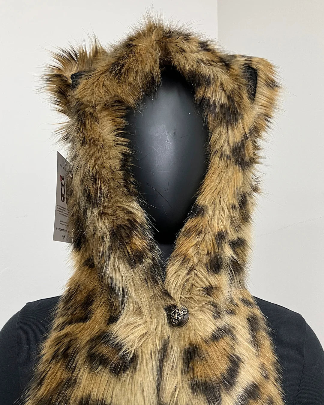 *Last Stock* C.E. Faux Fur SpiritHood | Javan Leopard #2