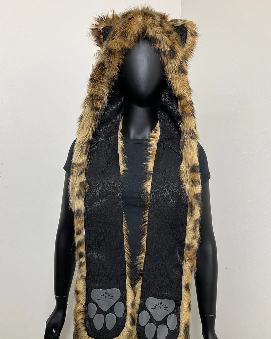 *Last Stock* C.E. Faux Fur SpiritHood | Javan Leopard #2