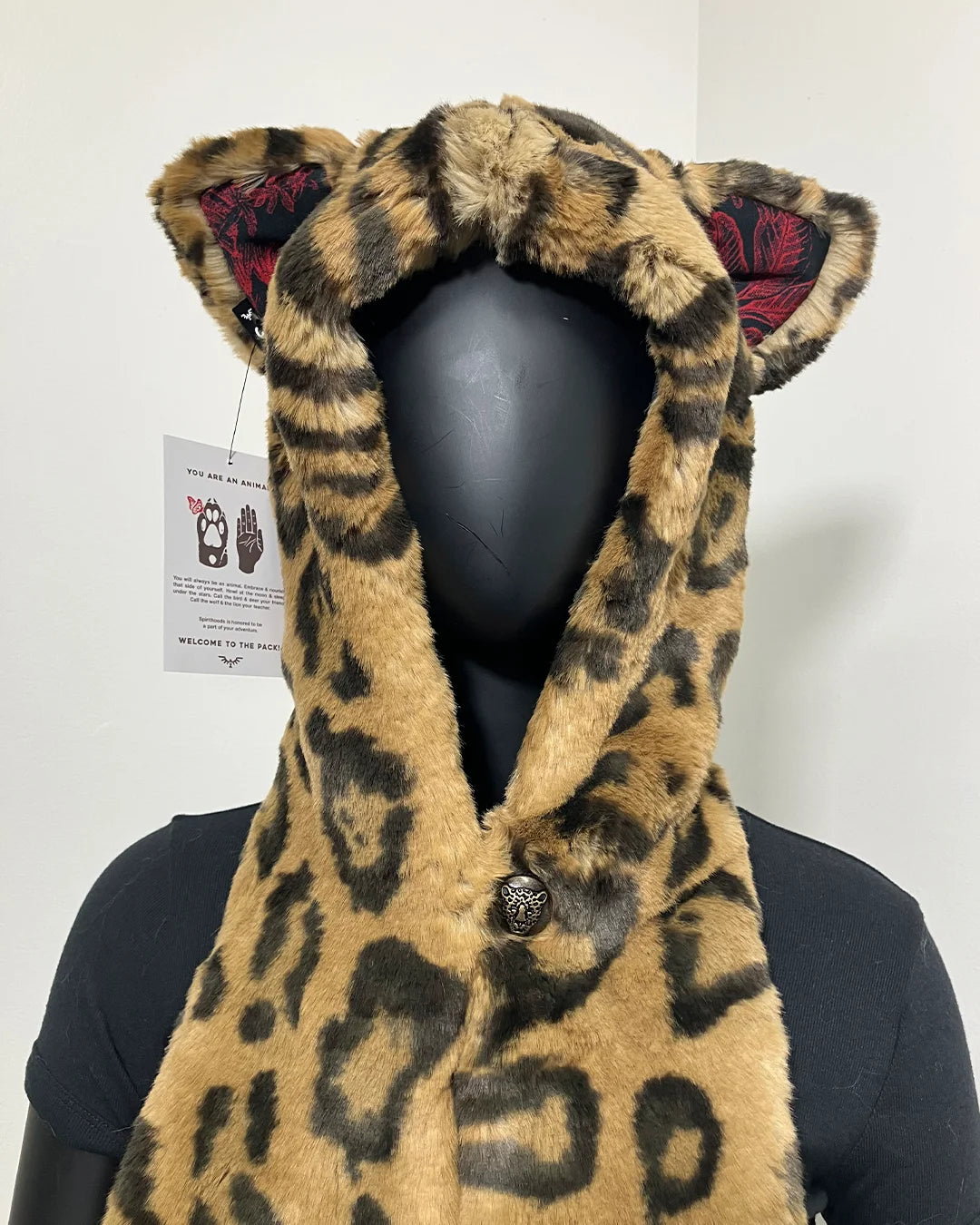 *Almost Purfect* Luxe Faux Fur SpiritHood | Jaguar