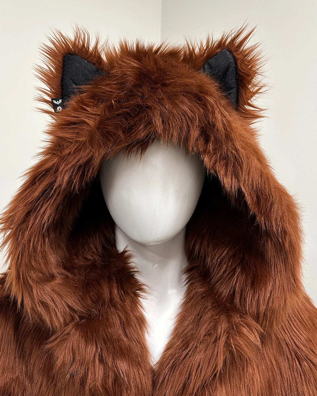 *Last Stock* Classic Faux Fur Coat V1 | Red Velvet Wolf - Medium