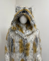 *Last Stock* Classic Faux Fur Coat | Arctic Fox - Medium