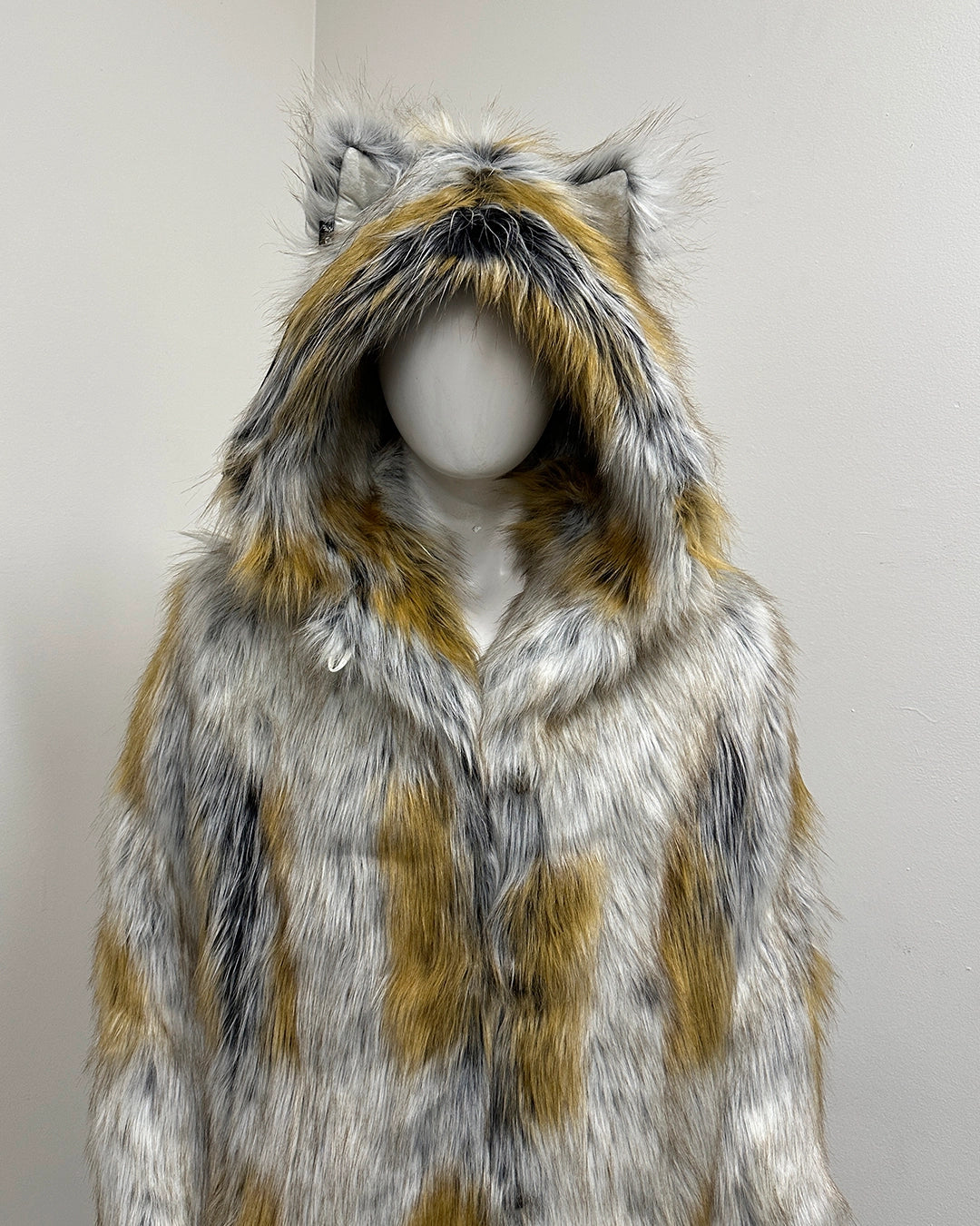 *Last Stock* Classic Faux Fur Coat | Arctic Fox - Medium