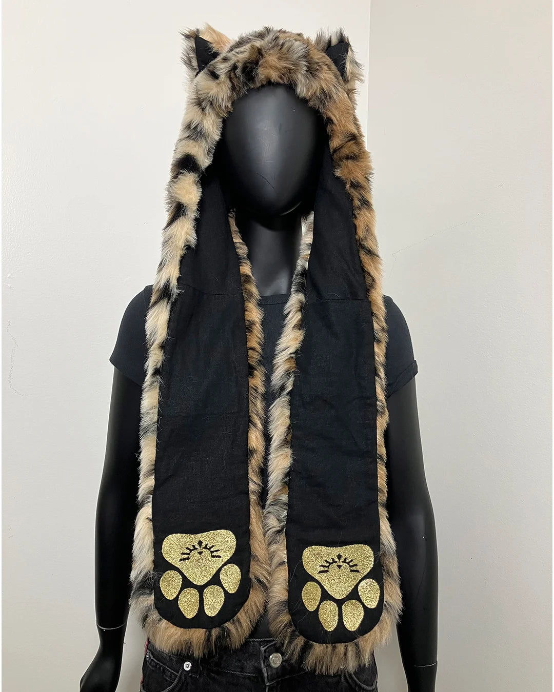 *Last Stock* Kids Faux Fur SpiritHood | Leopard