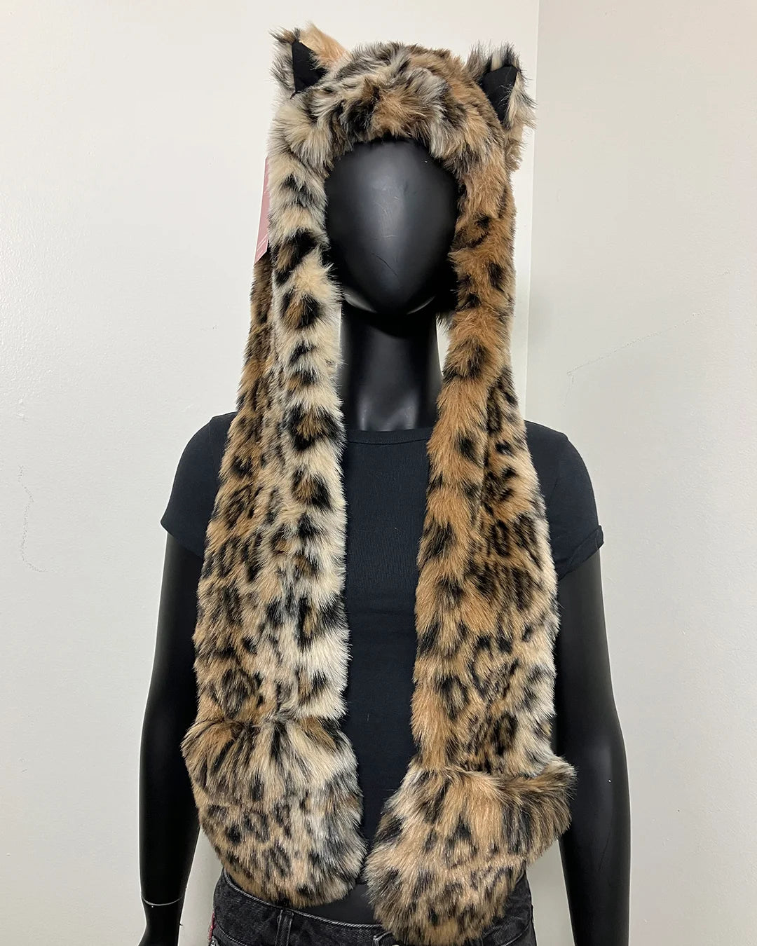 *Last Stock* Kids Faux Fur SpiritHood | Leopard