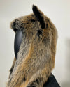 *Last Stock* Faux Fur SpiritHood | Red Wolf