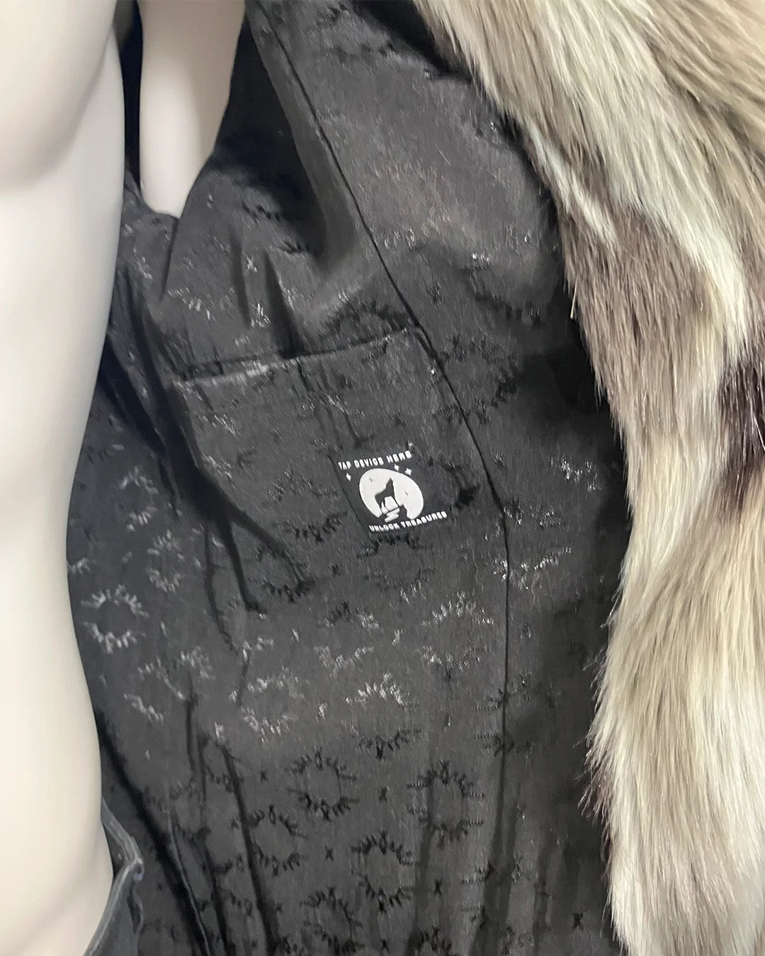 *One Of A Kind / Prototype* Classic Long Grey Leopard Coat - MEDIUM