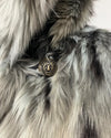 *One Of A Kind / Prototype* Classic Long Grey Leopard Coat - MEDIUM