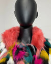 *Sample* Long Rainbow Butterfly Coat - MEDIUM