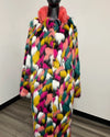 *Sample* Long Rainbow Butterfly Coat - MEDIUM